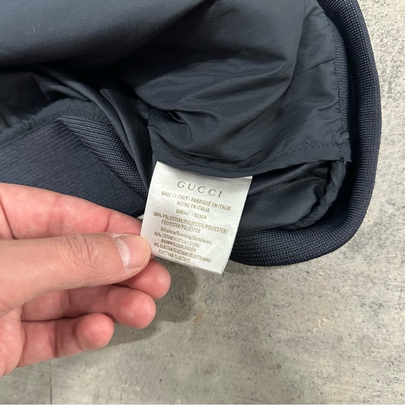 Gucci Logo Blue Windbreaker Jacket XL Mens - Picture 9 of 11
